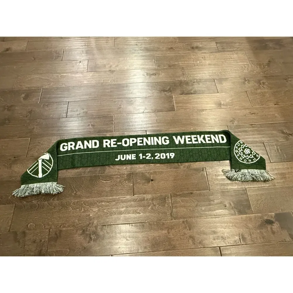 MLS Portland Timbers Scarf Grand ReOpening Weekend 2019 Providence Park 64x7 NWT